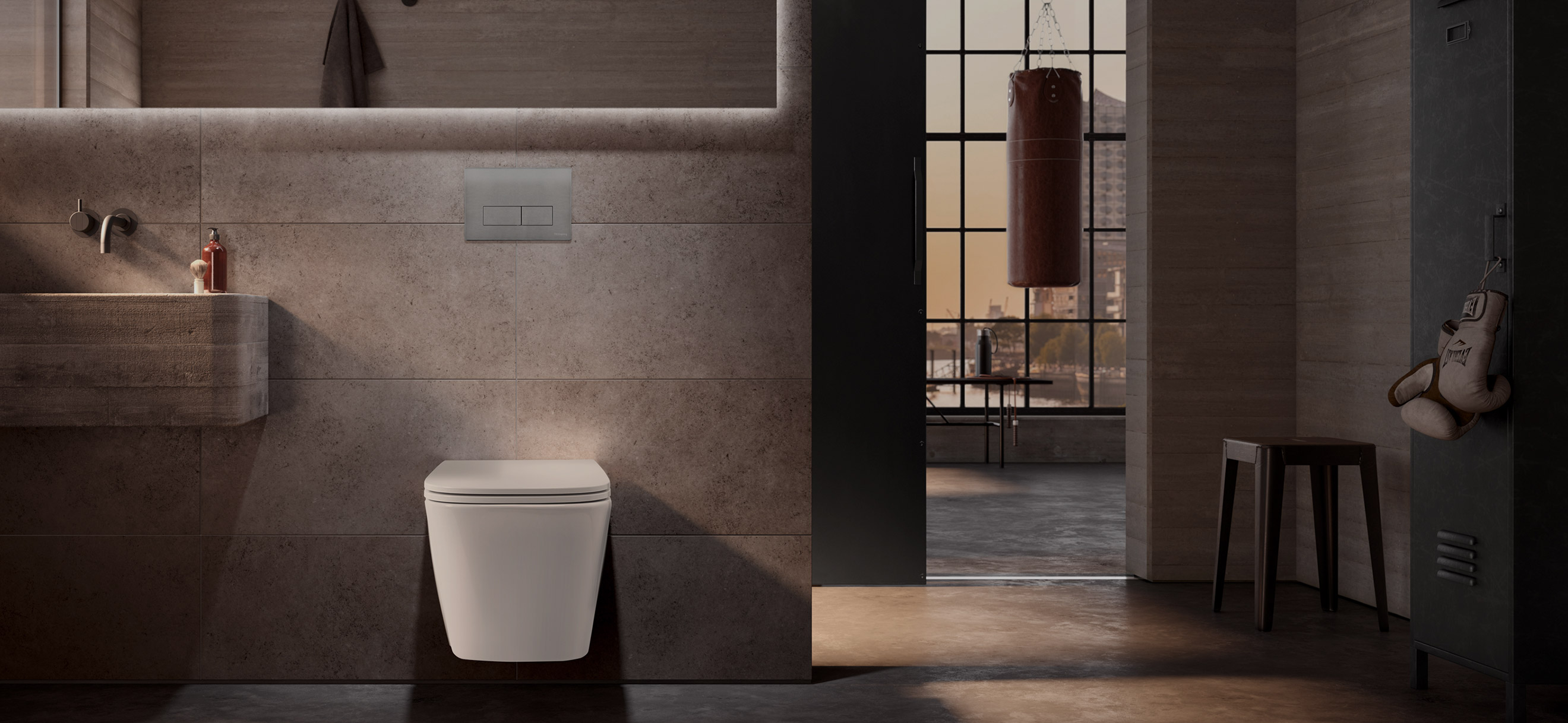 В интерьере