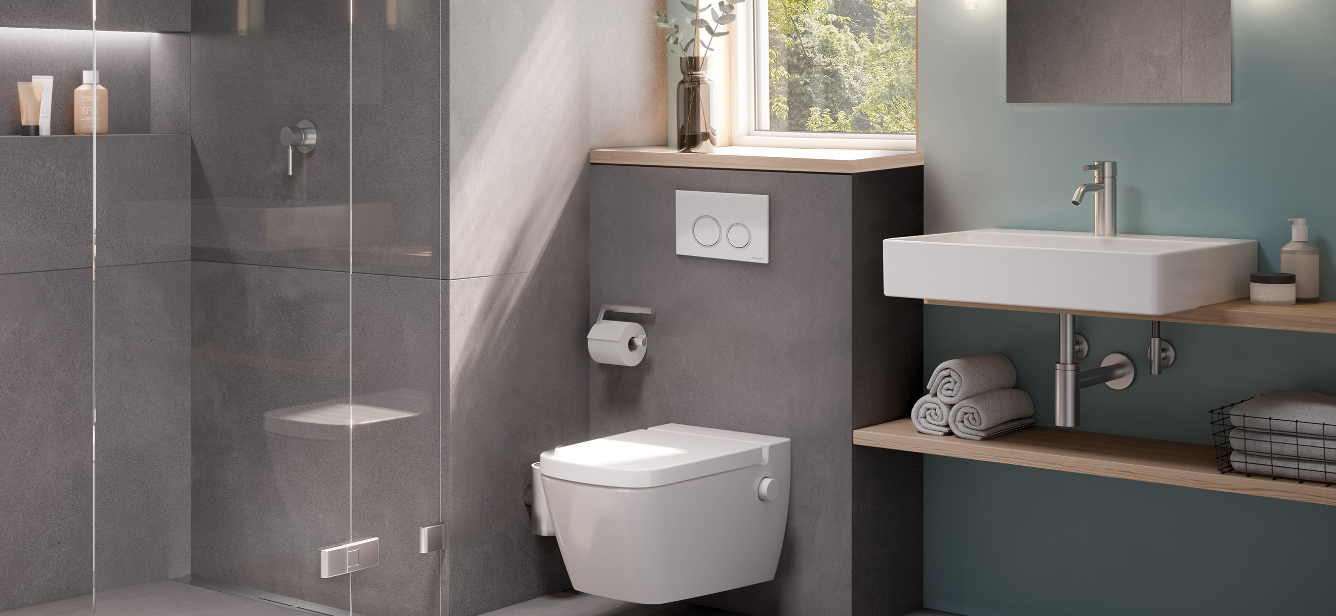 В интерьере