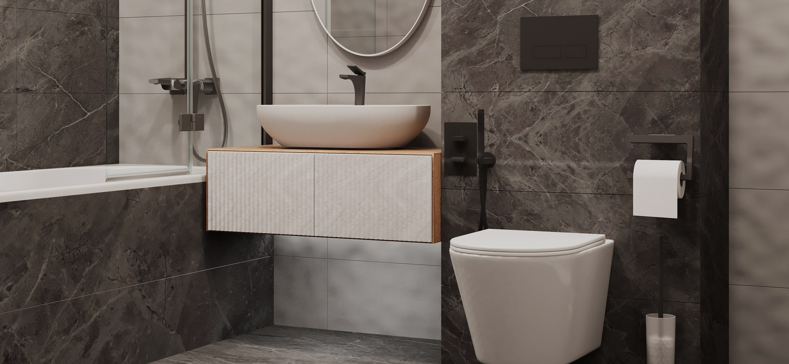 В интерьере