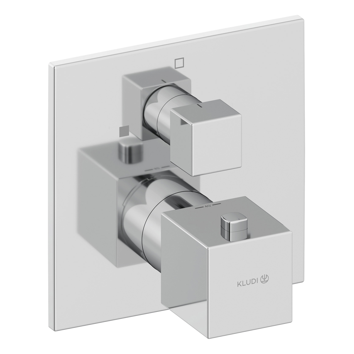 Kludi Decus встраиваемый смеситель для душа с термостатом SLIM.BOXX 88022, хром