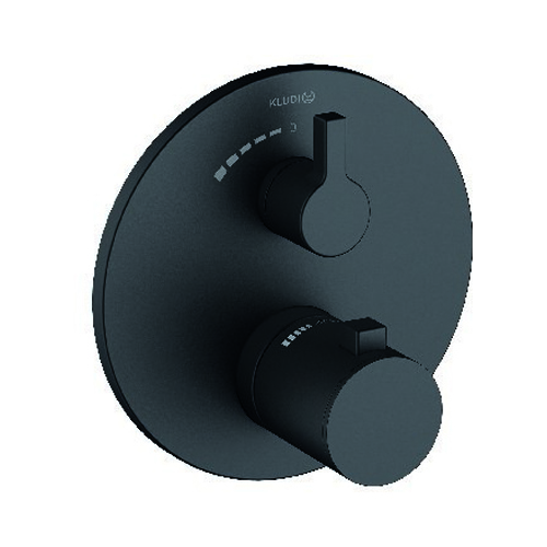 Kludi NOVA FONTE Puristic Встраиваемый смеситель для душа с термостатом 88022, черный матовый
