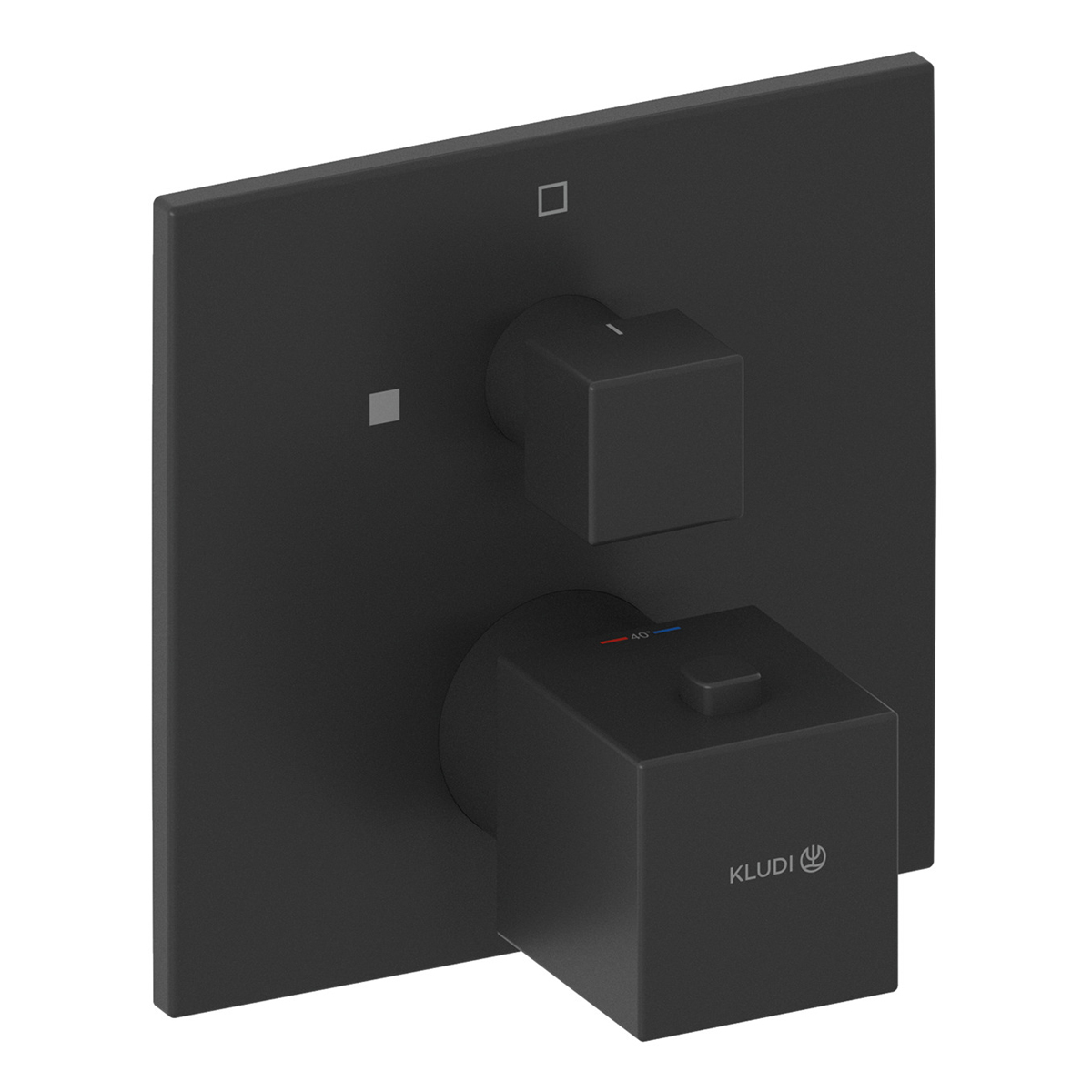 Kludi Decus встраиваемый смеситель для душа с термостатом SLIM.BOXX 88022, черный матовый
